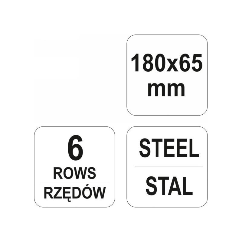 YATO Drótkefe 6 soros nyelezhető (YT-6334)