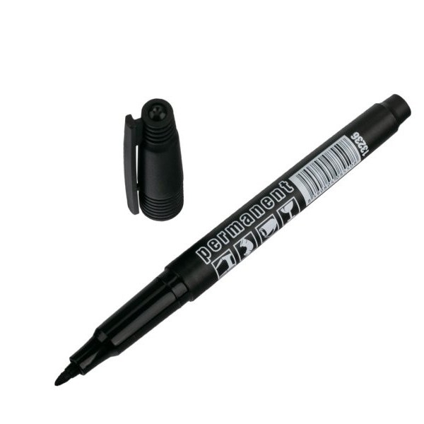 Jelölő filc fekete vékony (13236F)