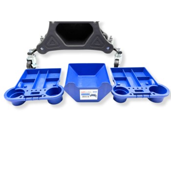 Szerelőszék rakodó helyekkel fékezhető kerekekkel Szerelőszék rakodó helyekkel fékezhető kerekekkel