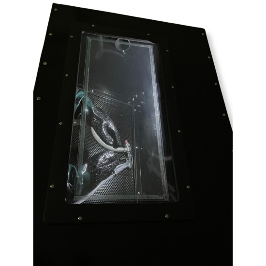 Homokszóró kabin 220 literes – zárt szemcseszóró tisztító és felület-előkészítő berendezés