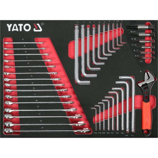 YATO YT-55308 szerszámkocsi 157 részes szerszámkészlettel YATO YT-55308 szerszámkocsi 157 részes szerszámkészlettel