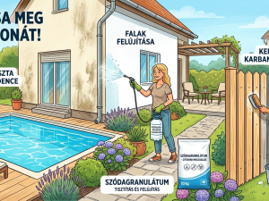 Medence, fal, kerítés: Hogyan varázsolja újjá otthonát a szódagranulátum?