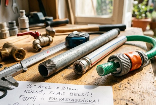 Miért „hazudik” a mérőszalag? – A colos csövek és a kerti slagok nagy rejtélye