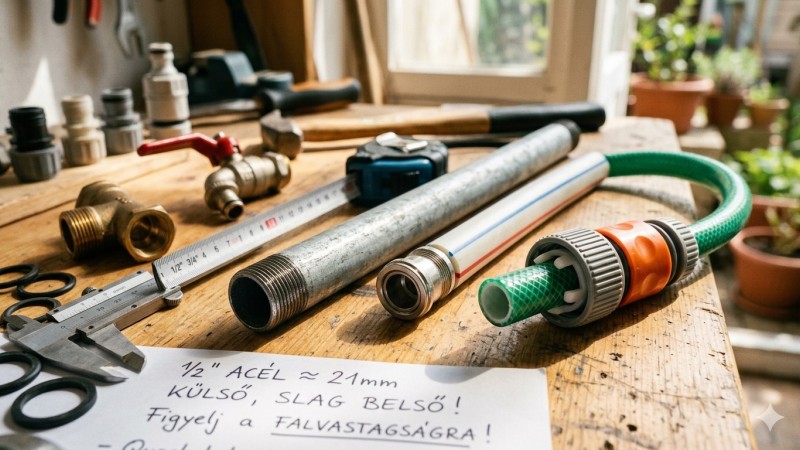 Miért „hazudik” a mérőszalag? – A colos csövek és a kerti slagok nagy rejtélye