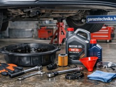 Olajcsere szerszámok, gépek