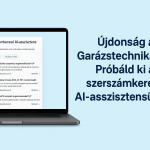 Újdonság a Garázstechnikánál: Próbáld ki a szerszámkereső AI-asszisztensünket!