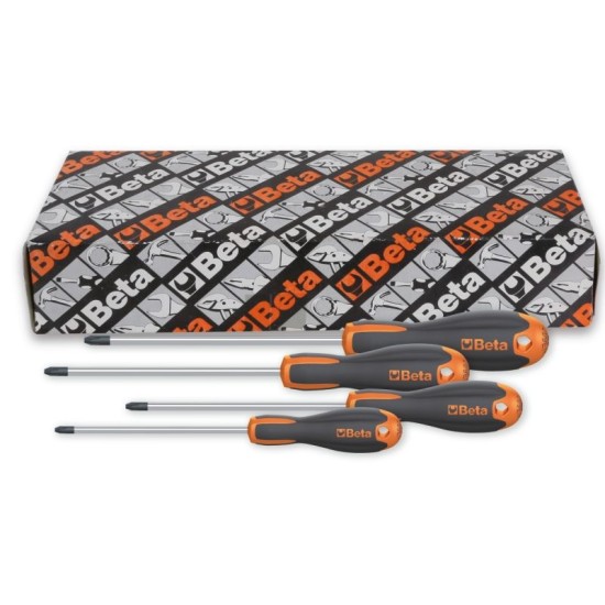 BETA 1209E/PZ-S4 4 darabos Pozidriv® csavarhúzó készlet – Evox markolattal BETA 1209E/PZ-S4 4 darabos Pozidriv® csavarhúzó készlet – Evox markolattal