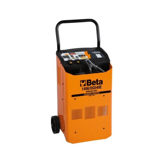 1498/DG540E Elektronikus akkumulátortöltő / gyorsindító, 12/24V, kerekes