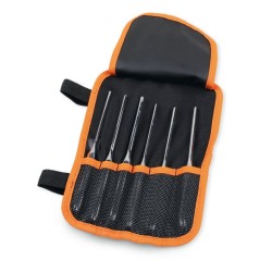 BETA 31/B6N-LSE 6 részes vezetőcsapos kiütő szerszám készlet – 4–6 mm, poliészter tokban