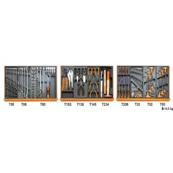 Beta 5904VG/2T – 99 részes autójavító szerszámkészlet hőformált tálcákban Beta 5904VG/2T – 99 részes autójavító szerszámkészlet hőformált tálcákban