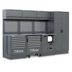 BETA RSC50 2.0 F moduláris műhelyberendezés – 2240 mm-es munkalappal és tárolókkal