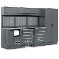 BETA RSC50 2.0 G moduláris műhelyberendezés – 2240 mm-es munkalappal és integrált tömlődobbal
