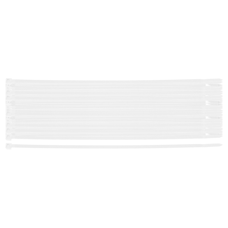 Kábelkötegelő, gyorskötöző, EXTREME, UV álló, fehér, 4,8x300mm, 100db/cs