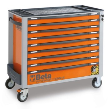BW 2400S-XLO9/E-XXL Worker 9 fiókos szerszámkocsi 716 darabos szerszámkészlettel