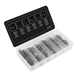 Műanyagjavító kapocs készlet 19-158-hoz, fém, 6 tipus 100-100db