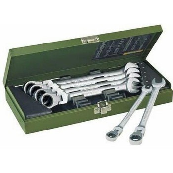 Csillag-villás racsnis csuklós készlet  7r. 8-19 mm - Proxxon