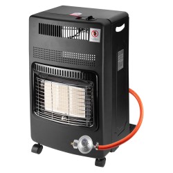 Gázkályha, kerámia betétes, 3 fokozatú,  max.4200W, gázpalack tartóval Gázkályha, kerámia betétes, 3 fokozatú,  max.4200W, gázpalack tartóval