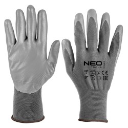 NEO TOOLS 97‑646‑9 PU bevonatú munkakesztyű – méret 9, 4131X NEO TOOLS 97‑646‑9 PU bevonatú munkakesztyű – méret 9, 4131X