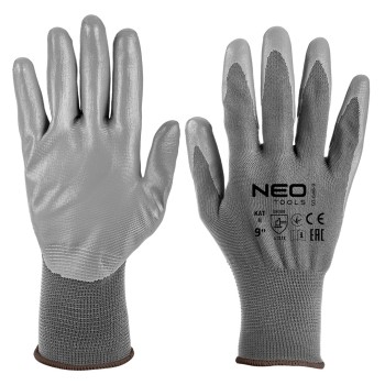 NEO TOOLS 97‑646‑9 PU bevonatú munkakesztyű – méret 9, 4131X