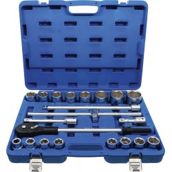 Dugókulcs készlet 3/4'' 6 lap 19-50 mm 21 db-os - BGS Dugókulcs készlet 3/4'' 6 lap 19-50 mm 21 db-os - BGS