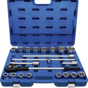 Dugókulcs készlet 3/4'' 6 lap 19-50 mm 21 db-os - BGS