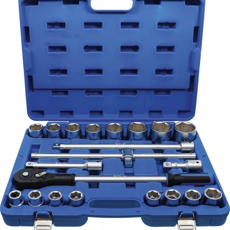 Dugókulcs készlet 3/4'' 6 lap 19-50 mm 21 db-os - BGS