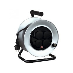 Kábeldob 25 m - IP44 gumi kábel 3 x 1.5 mm2 - 3000W kültéri FÉM Kábeldob 25 m - IP44 gumi kábel 3 x 1.5 mm2 - 3000W kültéri FÉM