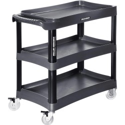 Szerelőkocsi hárompolcos - műanyag, masszív kialakítás - MÜLLER (MLR-EQ-370)