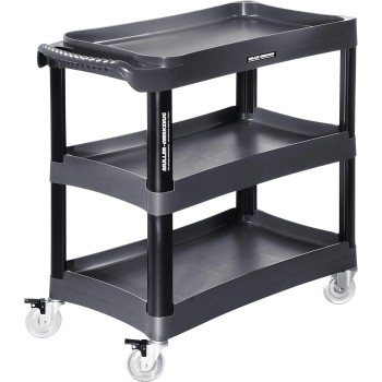 Szerelőkocsi hárompolcos - műanyag, masszív kialakítás - MÜLLER (MLR-EQ-370)