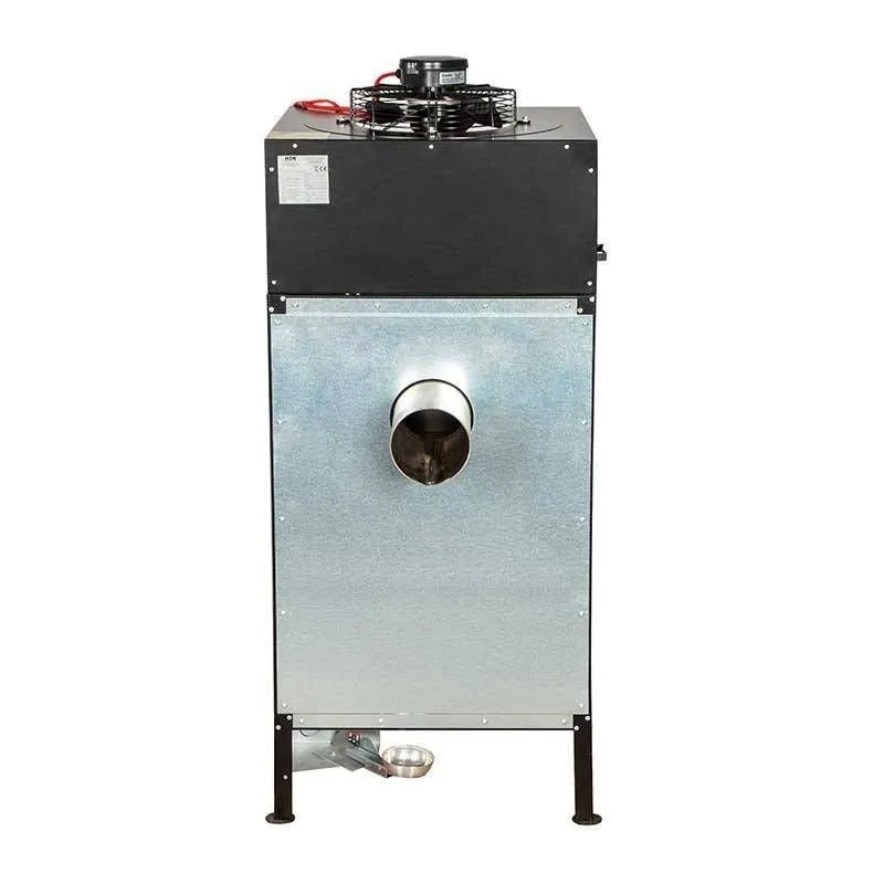 Fáradtolaj kályha MTM 8-30 ECO WARM (8-19-30 kW) többolajú légfűtő - fekete