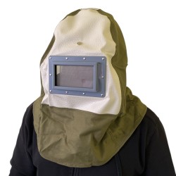 Fejvédő, kámzsa homokszóráshoz