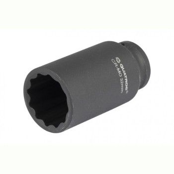 Quatros 12 szögű hosszított gépi dugókulcs 32mm 1/2''