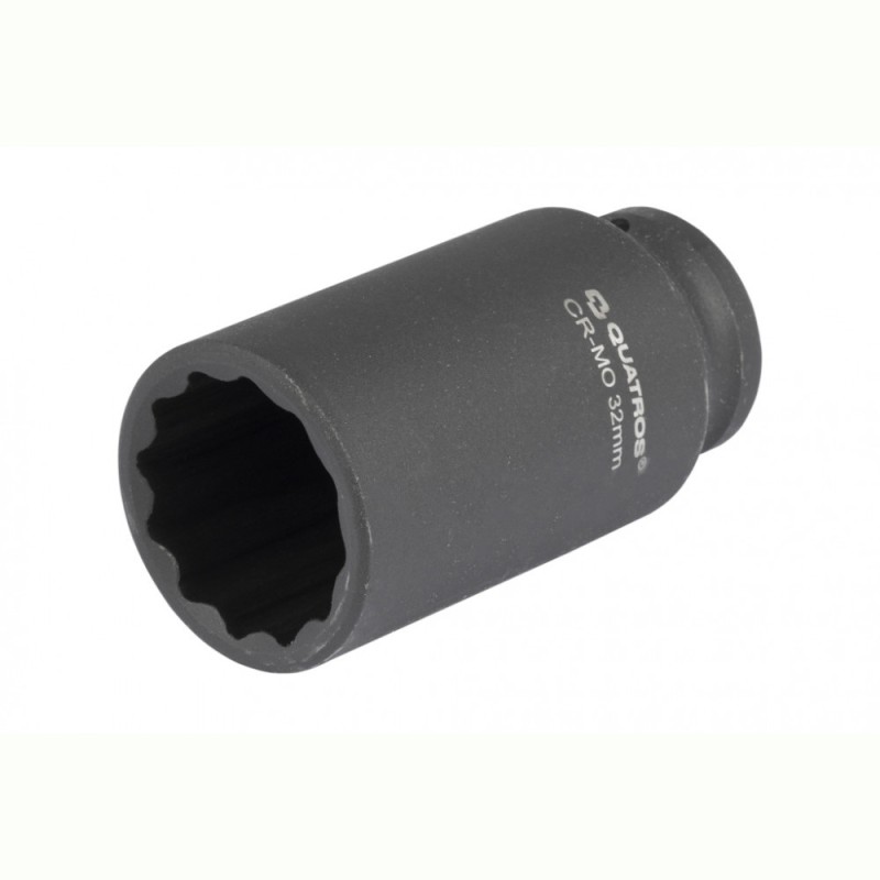 Quatros 12 szögű hosszított gépi dugókulcs 32mm 1/2''