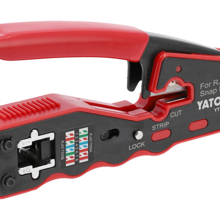YATO Krimpelő fogó 135 mm UTP hálózati/RJ45 csatlakozókhoz