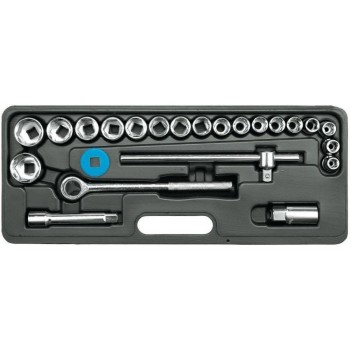 Dugókulcs készlet 1/2'' 6 lap 8-30 mm 24 db-os - Dugókulcs készlet 1/2'' 6 lap 8-30 mm 24 db-os -