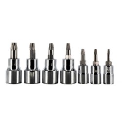 Csavarkiszedő készlet 7 db-os - sérült BKNY Torx csavarokhoz 1/4'' T10-T40