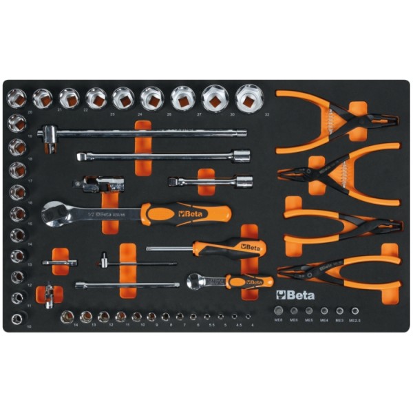 Szerszámoskocsi szerszámokkal ipari karbantartáshoz 2400 RSC24-7-VIS (BETA-024004037)