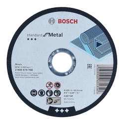 BOSCH Vágókorong fémre 125 x 1,0 x 22,2 mm Standard for Metal vödrös kiszerelés (100 db) BOSCH Vágókorong fémre 125 x 1,0 x 22,2 mm Standard for Metal vödrös kiszerelés (100 db)