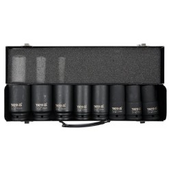YATO YT-1155 gépi hosszú dugókulcs készlet 3/4" 8 részes CrMo 22–41 mm