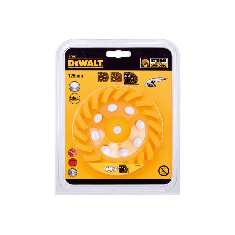 DEWALT Gyémánt csiszolótárcsa 125 x 14,0 x 22,2 mm Turbo