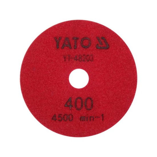 YATO YT-48203 100 mm P400 gyémánt csiszoló és polírozókorong, tépőzáras