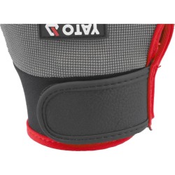 YATO YT-746681 11-es méretű munkavédelmi kesztyű szilikonpöttyös markolattal