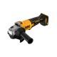 DEWALT Akkus sarokcsiszoló lapátkapcsolós 125 mm 18 V szénkefe nélküli (Akku + töltő nélkül)