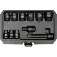 YATO YT-10255 gépi dugókulcs készlet 11 részes 1/2'' 10–27 mm CrMo YATO YT-10255 gépi dugókulcs készlet 11 részes 1/2'' 10–27 mm CrMo