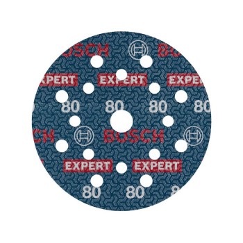 BOSCH EXPERT O780 Foil Tépőzáras csiszolótárcsa 125 mm / P80 kerámiaszemcsés (6 db)