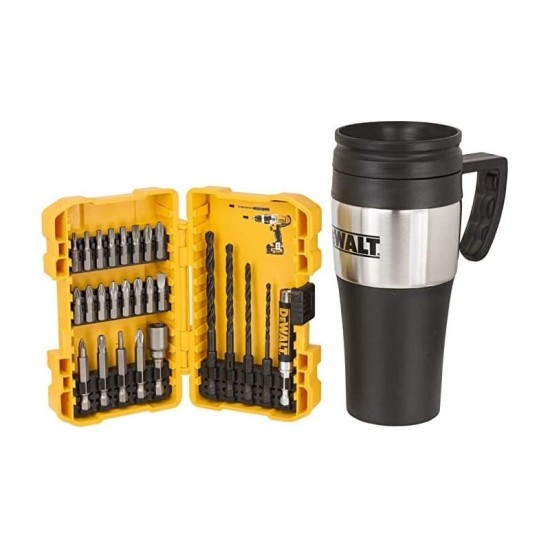 DEWALT Bithegy készlet 25 részes + Kávés bögre DEWALT Bithegy készlet 25 részes + Kávés bögre