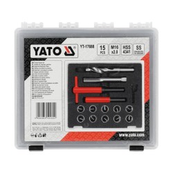 YATO YT-17688 M16 x 2,0 mm menetjavító készlet, 30 részes YATO YT-17688 M16 x 2,0 mm menetjavító készlet, 30 részes