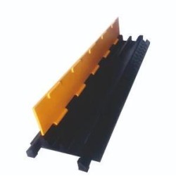 Kábel és tömlővédő rámpa -fekvőrendőr- 100x25x5 cm 2csatornás -Evelux