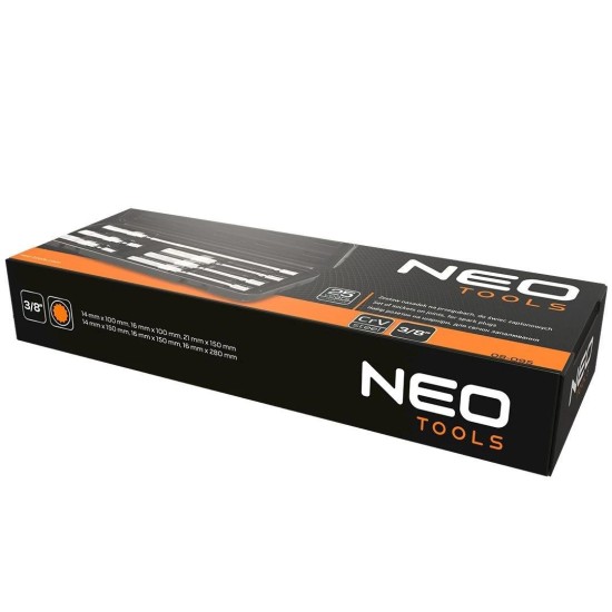 Gyertyakulcs készlet 3/8'' 6 db-os 14-16-21 mm mágneses csuklós - NEO