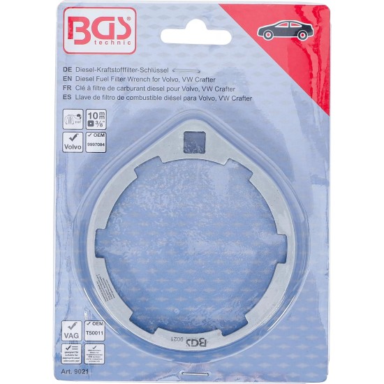 Üzemanyagszűrő kulcs belső körmös 3/8'' Volvo/VW - BGS Üzemanyagszűrő kulcs belső körmös 3/8'' Volvo/VW - BGS
